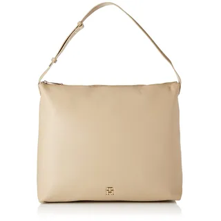Tommy Hilfiger TH Casual Hobo Tote-Bag Kunstleder Beige