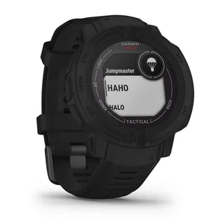 Garmin Instinct 2 Solar BT 45 mm Faserverstärktes Polymer schwarz Silikonarmband schwarz One Size