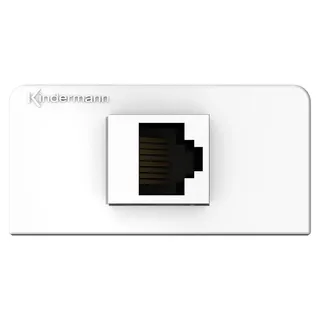 Kindermann Konnect Design Click - Modulares Faceplate-Snap-In - Weiß