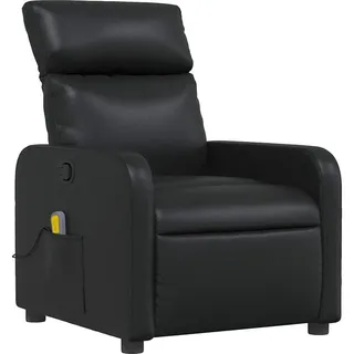 vidaXL Massagesessel Modell 16 Kunstleder 146 x 76,5 x 0 cm Schwarz