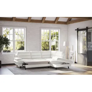 Cotta Ecksofa Pike L-Form 2-Sitzer Weiß