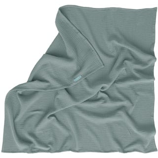 Hibboux 120x120 Musselin Blanket - Green