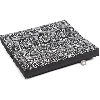 bodhi Maharaja Collection: Faltbares Reise-Meditationskissen, schwarz/weiß 1 St