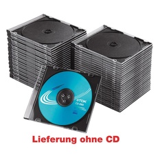 Bild 1er CD-/DVD-Hüllen Slim Cases transparent, 50 St.