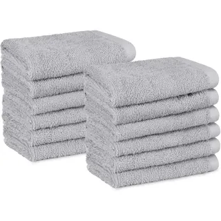 Amazon Basics Handtuchset 12-tlg. grau