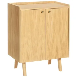 WoodMan Nice 75 x 95 x 45 cm Eichefarben / Braun