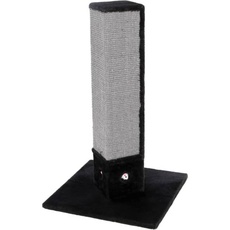 Kerbl Kratzsäule 4-Corner (80 cm, Schwarz), Katzenbaum