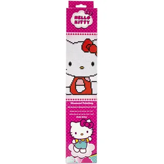 Vervaco PN-0175280 Hello Kitty Diamanten Malerei, Acrylic, Mehrfarbig, ca. 22 x 22 cm