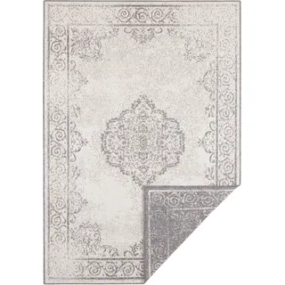 NORTHRUGS Teppich »CEBU Wendeteppich«, rechteckig, 5 mm Höhe, In-& Outdoor, Wetterfest, Balkon, Wohnzimmer, Wasserfest, Orientalisch NORTHRUGS creme/grau B: 240 cm   1 St.