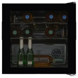 Exquisit Weinkühlschrank »WS1-12-GT-030G schwarzPV« für 14 Stk. Standardflaschen á 075l, schwarz