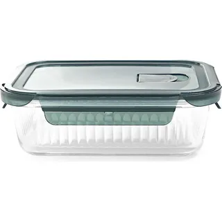 Vorratsdose Vorratsbehälter Vorratsgefäß Firschhaltedose REMMIE Glas rechteckig L 1,04 l HOMLA - Transparent