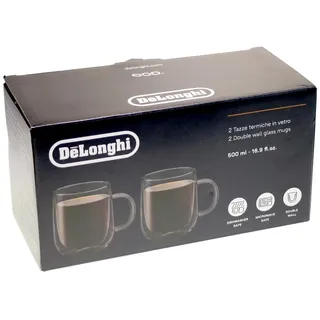De'Longhi Doppelwandige Thermogläser 0,5 l 2er Set