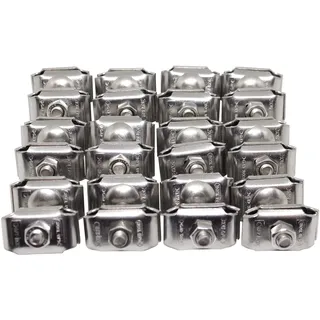 GSM-Verbindungseckplatte für Zaun, Gabione, Komposter und Doppelstabmatten