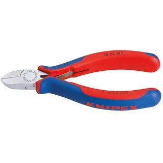Knipex Seitenschneider für Elektromechaniker mit Mehrkomponenten-Hüllen schwarz atramentiert 125 mm