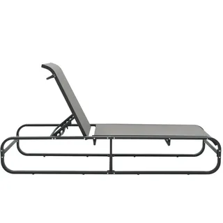 VidaXL 47843, Lounge, Gepolsterter Sitz, Aluminium, Textil, Grau, 650 mm, 2000 mm - Grau
