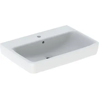 Geberit Renova Plan, Aufsatz-Waschtisch , 70x48 cm, 1 Hahnloch, mit Überlauf, 501724, 501.724.00.8 - Weiß