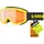 leichte stylische Skibrille mit Anti-Fog-Beschichtung und oranger Tönung für eine bessere Konturenwahrnehmung für Kinder yellow/lasergold