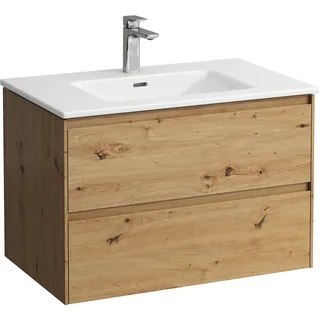 LAUFEN PRO S Set Lani Komplettset 800, Waschtisch inklusive Waschtischunterbau, 800x500x540mm, H8649652671041, Farbe: Wildeiche
