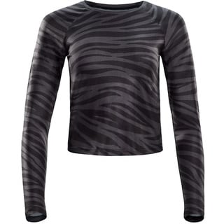 Functional Light and Soft Cropped Long Sleeve Top AET119LS, Ultra Soft Style, Fitness Freizeit Yoga Pilates