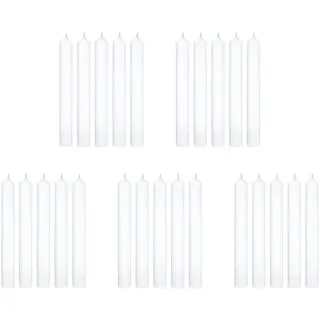 Butlers Stabkerze (25er Set) Rainbow , Weiß , Paraffin , 2.2x18x2.2 cm , Dekoration, Kerzen & Kerzenhalter