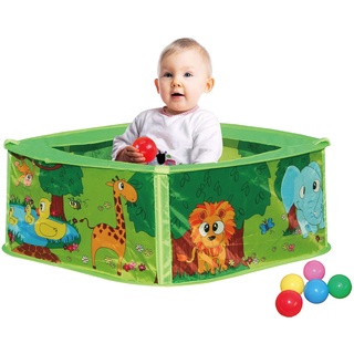 Knorrtoys 55311 Bällebad-Zoo/inkl. 25 Colourful Balls, bunt