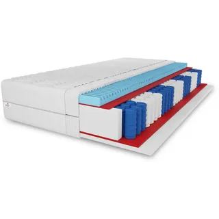 marpur 7 Zonen Taschenfederkernmatratze Premium 200 x 200 cm H3