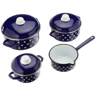 GSW Emaille-Topf-Set 4-tlg. blau