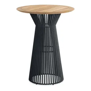 Niehoff Acore Stehtisch Teak/Aluminium Ø80 cm