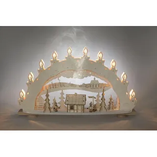 Schwibbogen Winterzauberland Länge ca 66cm NEU Motivleuchte Lichterbogen erz
