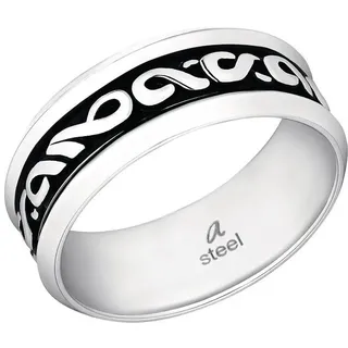 Amor Fingerring Uni Chic silberfarben 60
