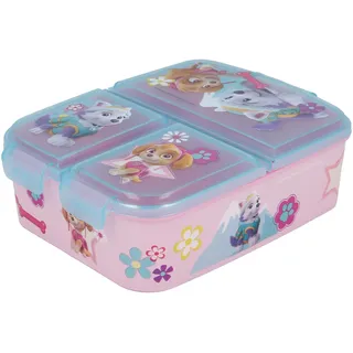 Paw Patrol - Skye Everest | Kinder Sandwich Box mit 3 Fächern - Snack Halter - Dekorierte Lunch Box