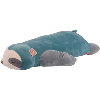 UNUS Faultier Kuscheltier Kissen, 100 cm, Türkis, Seitenschläferkissen | weich und flauschig, Stillkissen, Schwangerschaftskissen