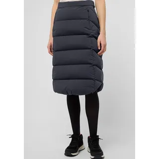 A-Linien-Rock JACK WOLFSKIN "MORGENTAU SKIRT W", Damen, Gr. XL (46), blau (schwarz, navy), Obermaterial: 87% Polyamid, 13% sonstige Fasern. Futter: 100% Polyester. Füllung: 80% Entendaune, 20% Federn, Röcke A-Linien-Rock