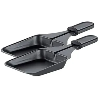 Spring Raclette-Pfännchen Raclette-Pfännchen Schwarz One Size | Schälchen, für Raclette 4CLASSIC und 8CLASSIC DUO, hitzebeständig, spülmaschinenfest, antihaftbeschichtet, 2er-Set