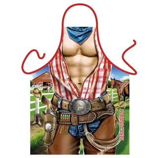 Lustige Schürze = Sexy Cowboy = Küchenschürze Geschenkschürze Kochschürze Spassschürze - Das witzige Original von ITATI