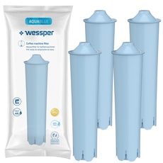 Wessper Filterpatronen für kaffeevollautomat, Aqua Blue Wasserfilter mit aktivkohle für Kaffeemaschine, Kartuschen kompatibel mit Jura Impressa, ENA, Micro, GIGA, 71312 Blue- 4 Stück