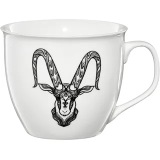 AMBITION Tasse mit Sternzeichen Seinbock 550ml Zodiac Jumbotasse Porzellan Spülmaschine & Mikrowelle