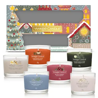 Yankee Candle Geschenkset | 6 duftende gefüllte Signature Votivkerzen | Perfekte Weihnachtseschenke für Frauen