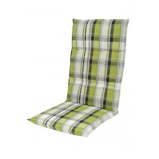 Gartenstuhlauflage - Grün - Hochlehner - Karos - Grün