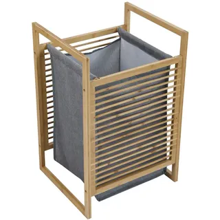 Svita Wäschekorb Ilma Bambus , Naturfarben , Holz , Rechteckig , 40x61x35 cm , Haushalt & Reinigung, Wäschepflege, Wäschekörbe & Wäschetonnen