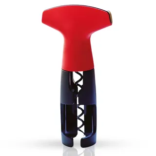 TUPPERWARE Küchenhelfer Öffner Flaschengeist rot-schwarz D144 Korkenzieher 15260