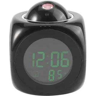 Haofy Projektions Uhr, LED Wecker, Multifunktions Digital LCD Wand Projektionsstimmungs Talking Temperatur Anzeige für Schlafzimmer, Decke, Küche, Schreibtisch, Regal, Wand
