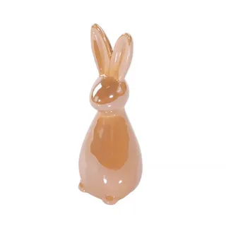 Boltze Home Osterhase Figur 16,5 cm , Keramik , 5.5x16.5x6 cm , Dekoration, Osterdeko