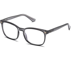 DUCO Blaulichtfilter Brille Damen Herren Bildschirmbrille,Vintage ohne Stärke Blaulicht Brille UV Schutz Anti-Müdigkeit 5201S