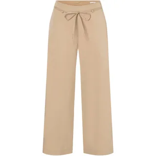 MAC 7/8-Hose »CHIARA BELT cropped« Wide Fit, mit geradem, weitem Bein, beige