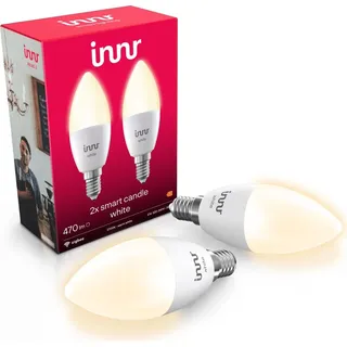 Innr Zigbee E14, funktioniert mit Alexa und Hue* (Bridge erforderlich), Warmweiß, Dimmbar, Smart Home Lampe, 2-Pack