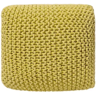 Beliani Pouf 50 x 31 x 50 cm Gelb