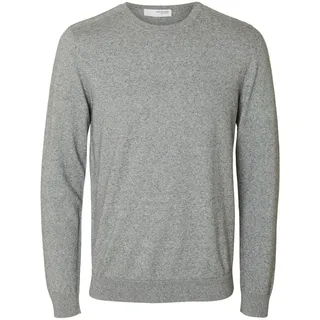 Selected Homme Herren Slhberg Crew Neck Noos Pullover, Light Grey Melange, XL EU