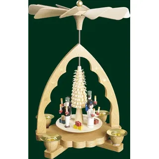 Erzgebirgische Volkskunst Richard Glässer GmbH Glässer Erzgebirge Engel und Bergmann Höhe 19 cm