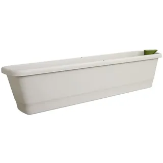 elho Noa Balkonkasten XL - Warmes Grau | L 20 x B 78 x H 17.8 cm | 100% recyceltes Plastik